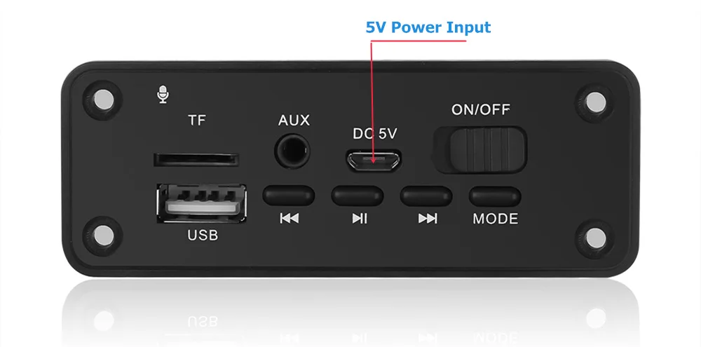 С микрофоном 2* 3W усилитель Bluetooth MP3 модуль-плеер FM радио Handsfree Car Kit USB AUX 3,5 мм линейный вход Регистраторы 5 V-12 V