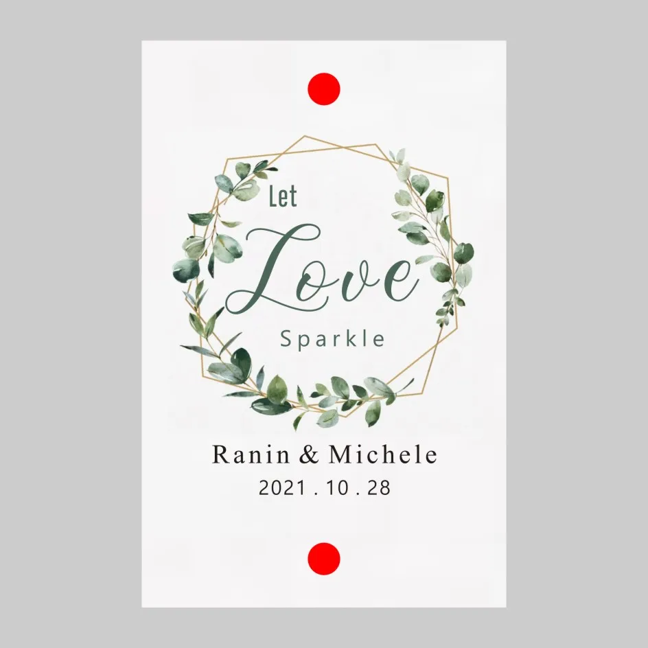 100 шт. ярлыки для палочек персонализированные свадебные фейерверки пусть любовь |