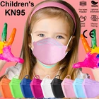 Ffp2mask детская маска с изображением героев мультфильмов kn95, дышащая черная Пылезащитная маска для лица