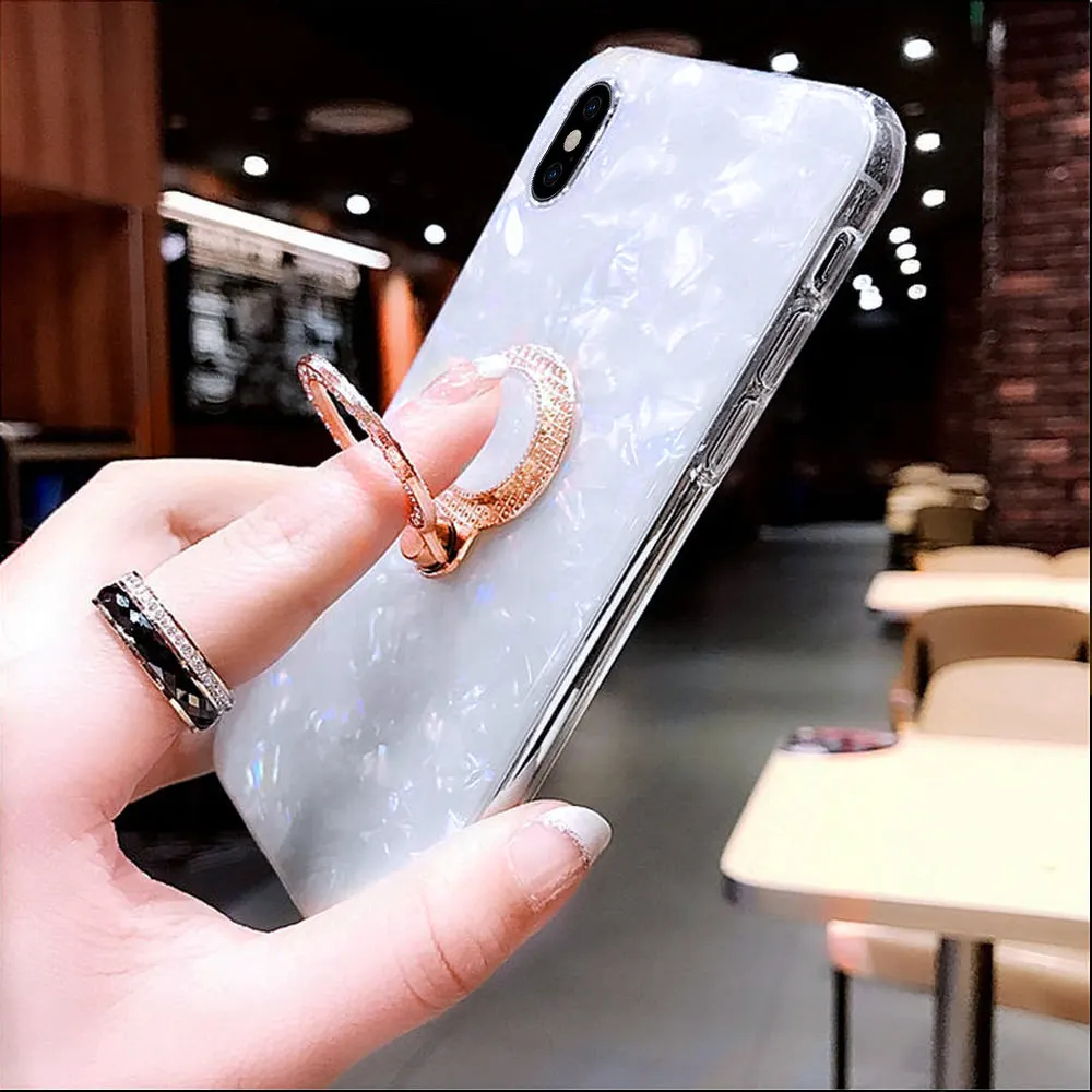 Женский блестящий чехол LAPOPNUT с бриллиантами для Iphone 11 Pro Xs Max Xr X 7 8 Plus 6 6s тонкий