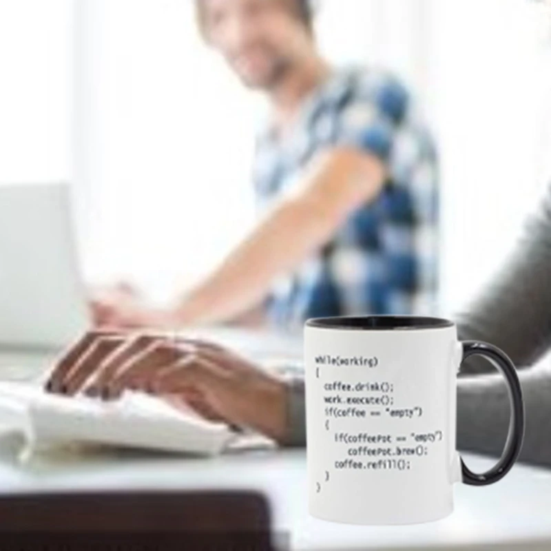 

Coffee++ Program for Programmers Coffee Mug Ceramic Cup Color Handle Colour Inside Gifts