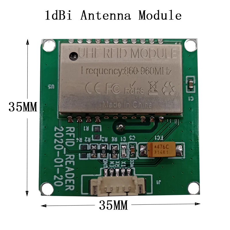 1dbi Size 35*35mm With Antenna Integrated All-in-one UHF RFID Module