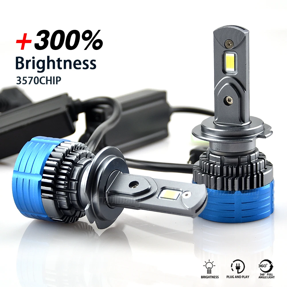 

K4C H7 H4 HB3 9005 H1 H11 6000K Led Car Lamps H13 HB4 9006 Led Headlight Fog Light Kit Led Lights For Auto 12V 80W
