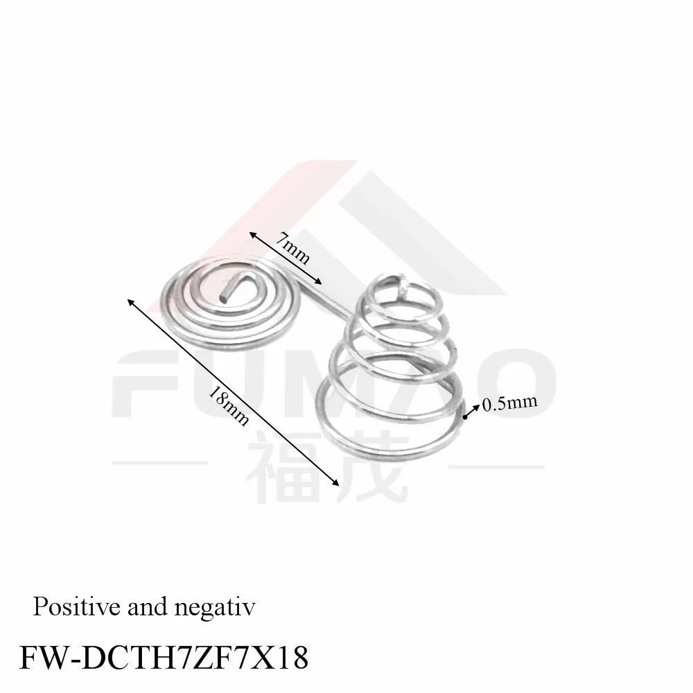 

High quality nickel plated AAA battery coil compression spring contacts