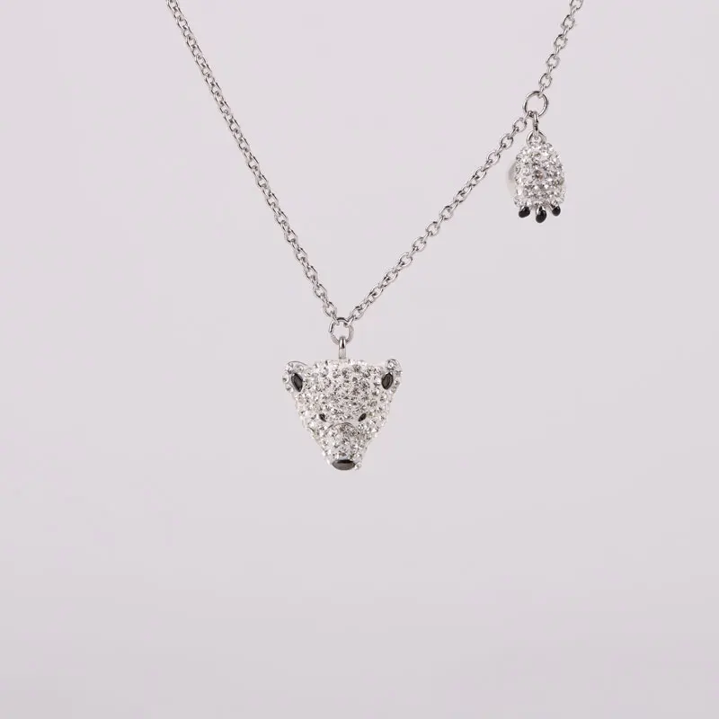 PANDOO модное Очаровательное ожерелье из чистого серебра 925 пробы оригинал 1:1 копия