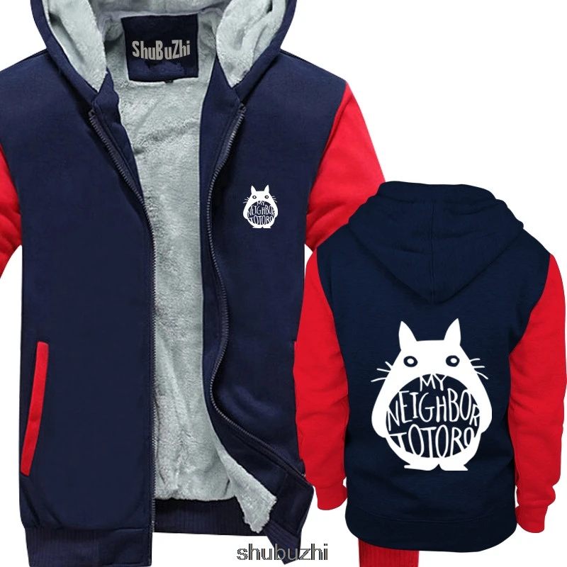 Простой художественный стильный мужской зимний худи My Neighbor Totoro черная