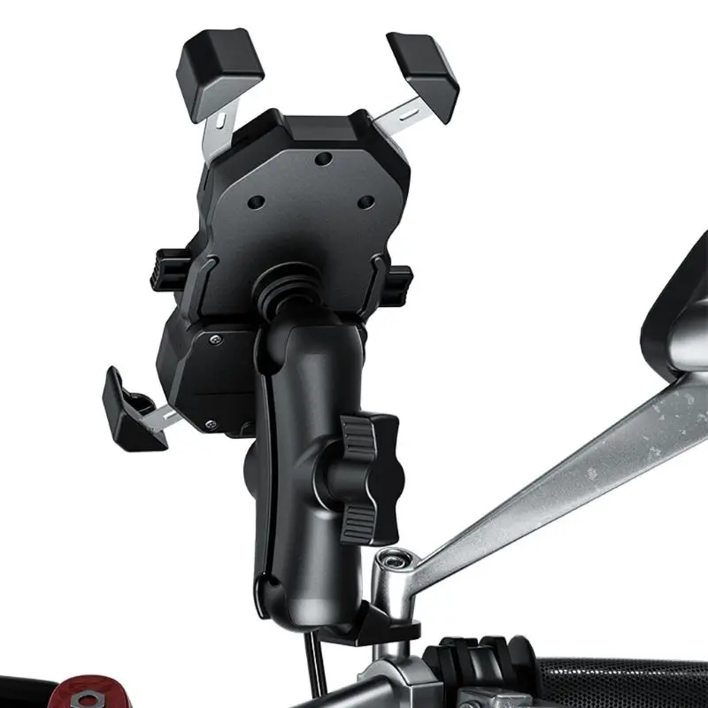 

12V Waterproof Motorcycle QC3.0 USB Fast Charger Mount Stand Cellphone Holder