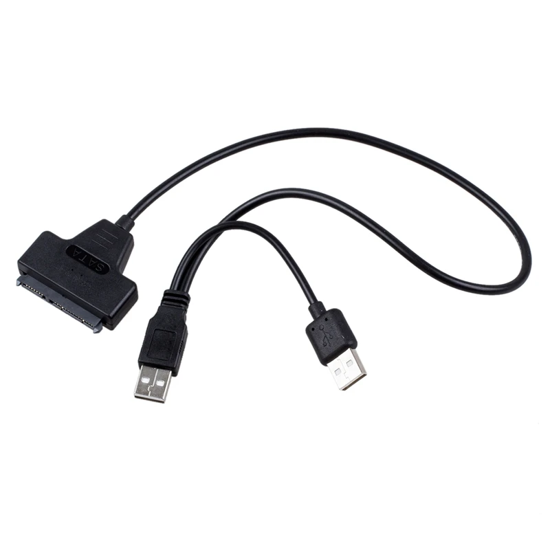USB 2 0 для SATA Serial ATA 15 + 7 22P Кабель-адаптер 5 &quotHDD жесткого диска ноутбука | Компьютеры