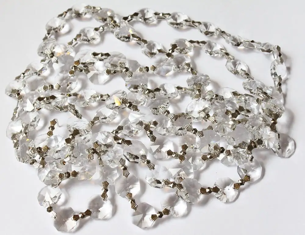 10 м/лот прозрачная стеклянная Хрустальная гирлянда/нитка с