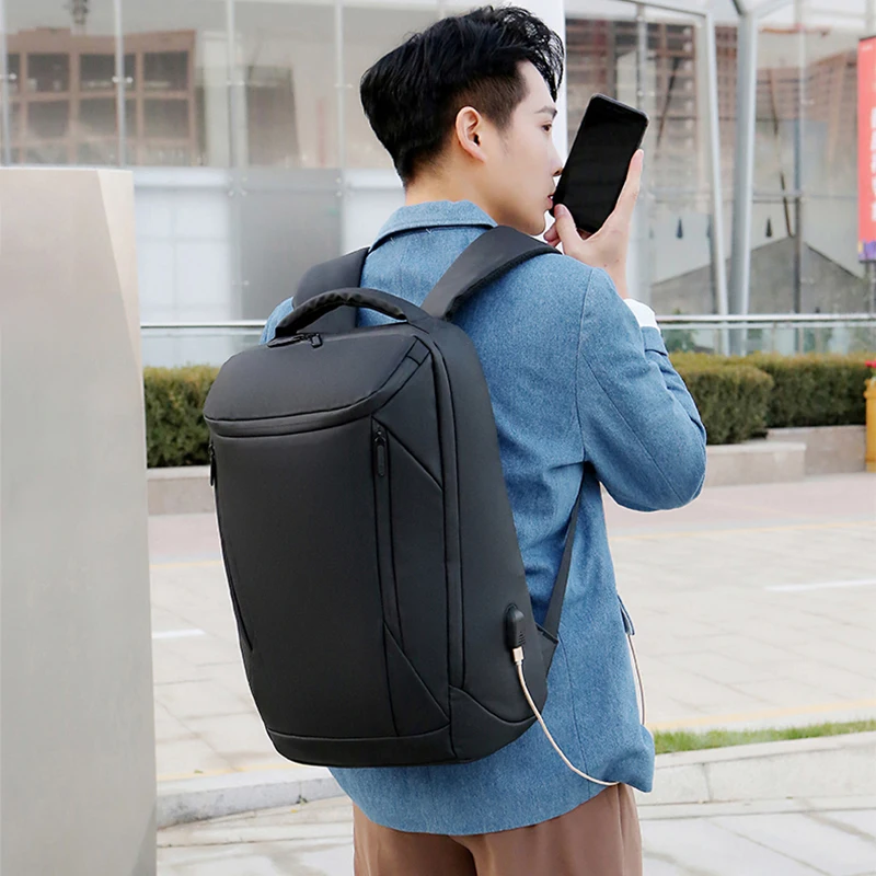 

New Men Swiss Backpack For School Teenagers Boys Anti-Theft Waterproof USB Charging Man Business Laptop Travel Shoulder Bag