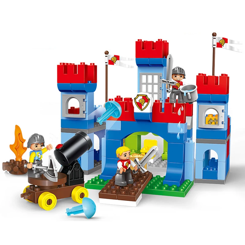 

DUPLOE Toys Big Size Building Blocks Farm Animal Set Assemble Bricks Toys for Children Gift Compatible with Duploed Toys