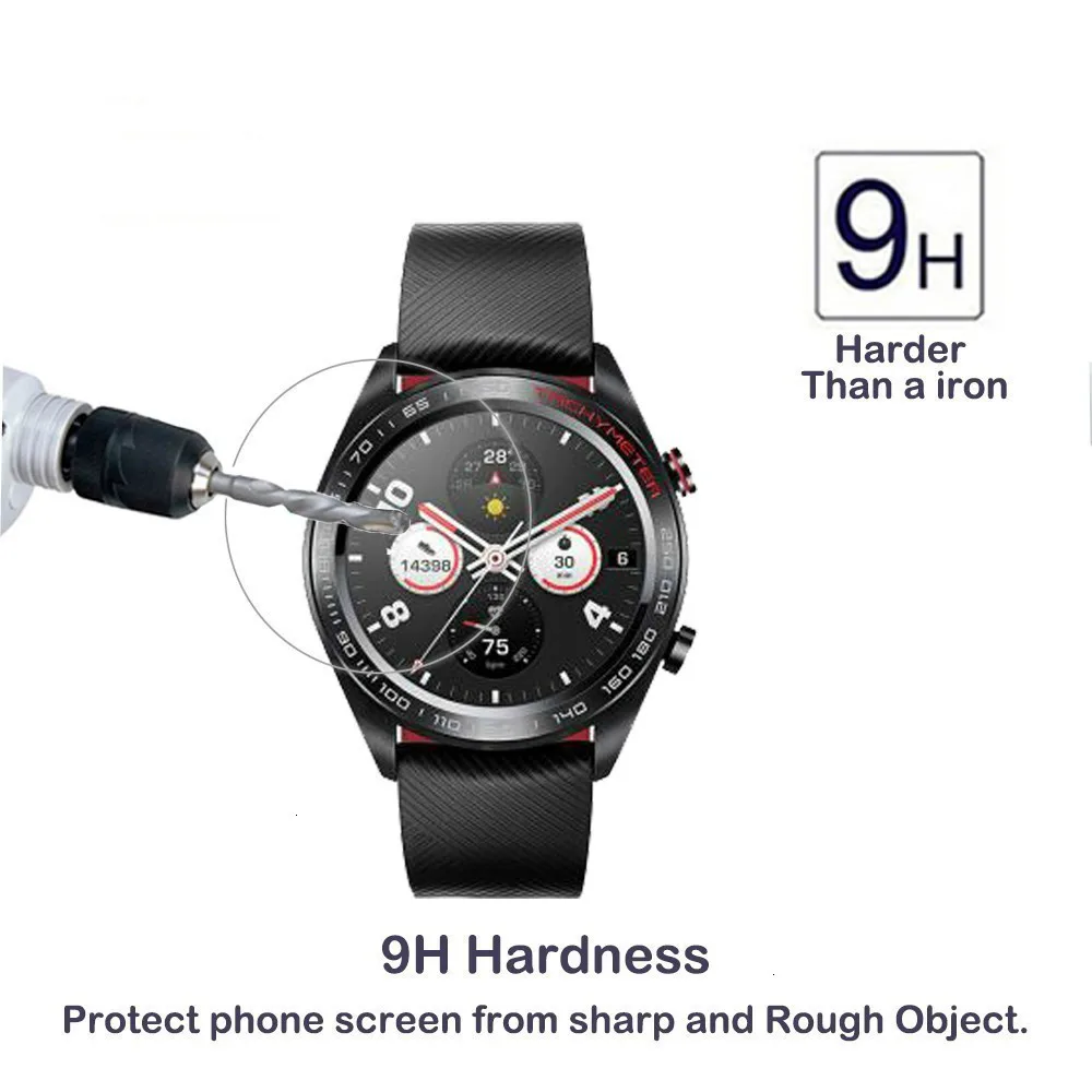 0,3 мм 2.5D закаленное Стекло Экран протектор для huawei Honor Magic часы GT 2 42/46 мм Smartwatch Экран Защитная ЖК-дисплей пленка
