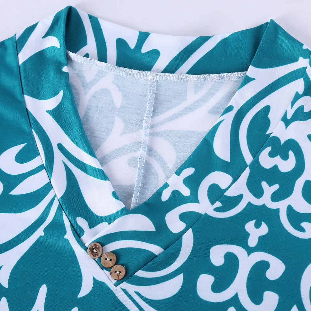 Женская туника с асимметричным подолом Повседневная Блузка рукавами три