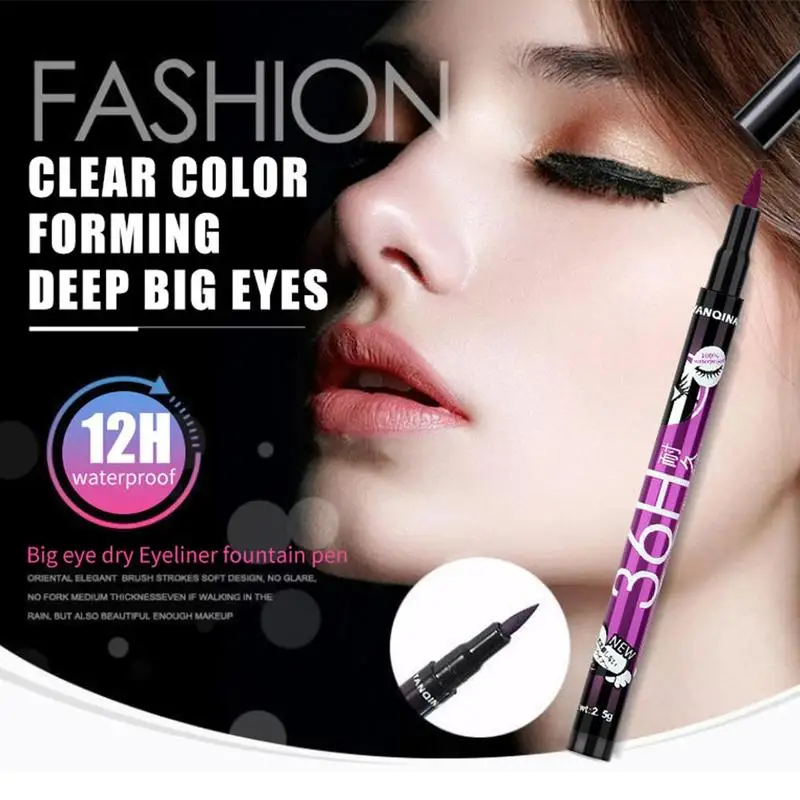 

4 цвета неоновая жидкая подводка для глаз карандаш водостойкая жидкая черная коричневая синяя фиолетовая подводка для глаз алмазная матова...