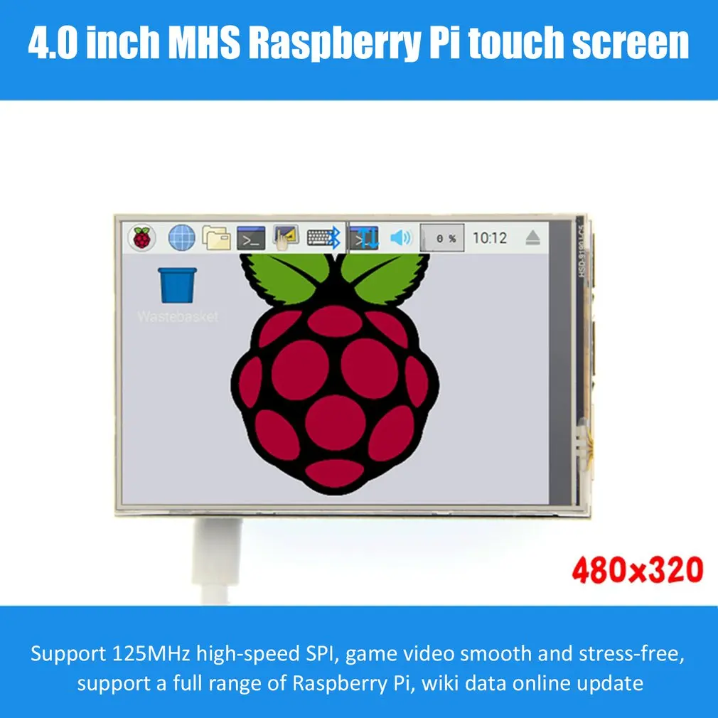 Сенсорный экран SPI 800X480 4 дюймовый дисплей модуль 800*480 ips сенсорный для Raspberry Pi