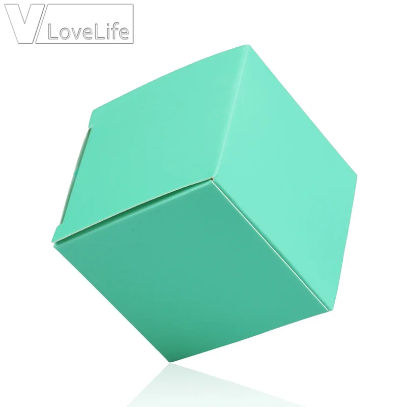 Квадратные бумажные подарочные коробки 25 шт. коробка для упаковки ювелирных