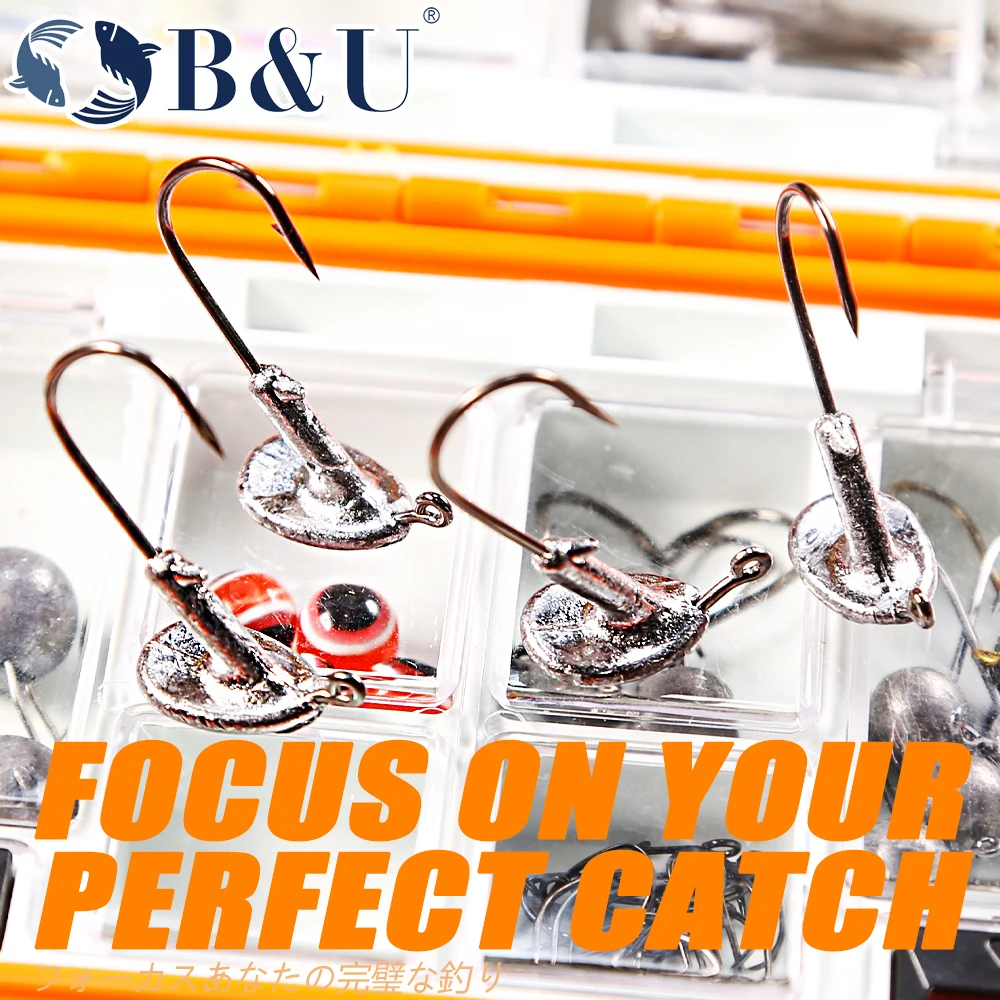 B & U 3. Искусственная кожа 7 г 10 14 неваляющийся крючок с головкой для мягкой