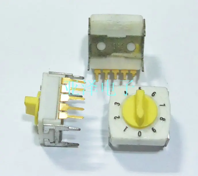 1 шт. 0 9 цифровой кодировщик с поворотной ручкой 10 позиционный поворотный переключатель 5P SRRQVA0200|Выключатели|