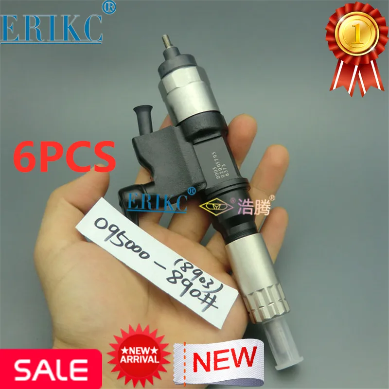 

6 шт. оригинальный дизельный инжектор Nozzl 9709500-890 095000-8900 095000-8901 095000-8902 095000-8903 095000-8904 для isuzu jcb 4HK