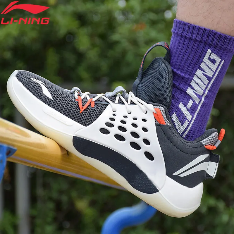 (Break Code)Li Ning Men SONIC VII низкие профессиональные баскетбольные ботинки CBA поддерживающие спортивные ABAP033|Обувь