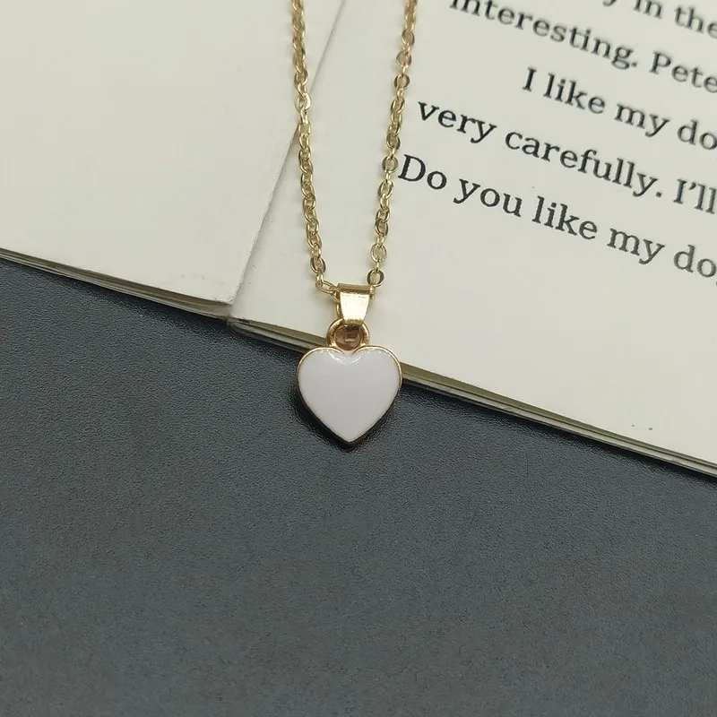 Ожерелье-чокер женское с крошечным кулон модное колье милым сердцем хороший