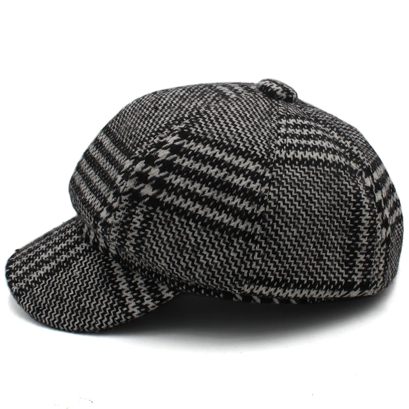 Кепки клетчатые в клетку для мужчин и женщин зимние размеры США 7 1/4