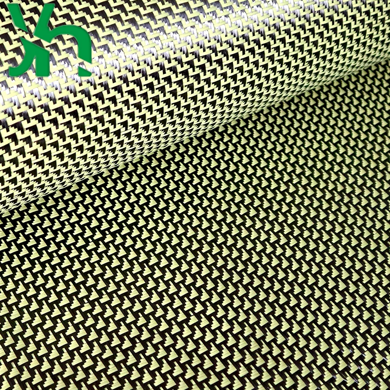 3K280g граммовый желтый узор гусиная лапка/ткань из углеродного волокна с текстурой