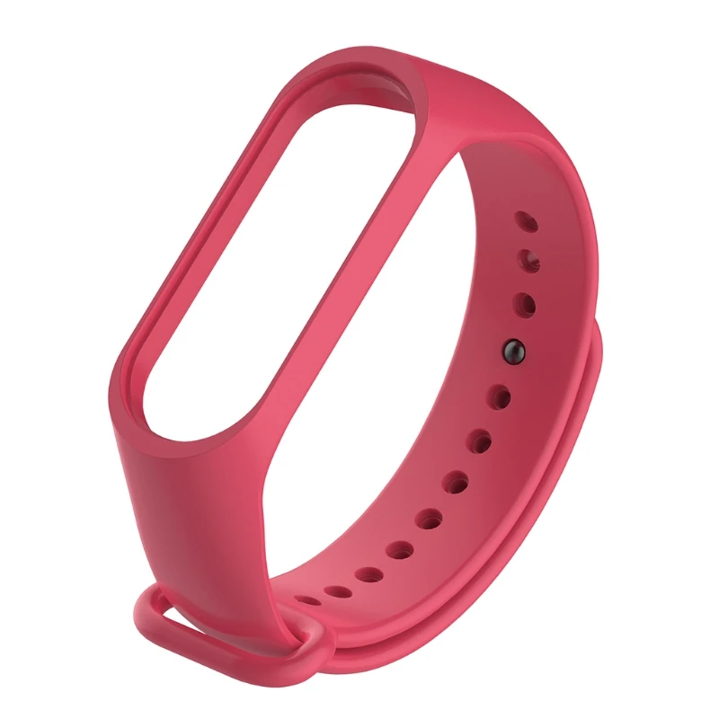 Красный Ремешок на запястье для Xiao mi band 3 ремешок на запястье mi Band 3 браслет на ремне Оригинальные сменные цветные силиконовые - Цвет: Красный