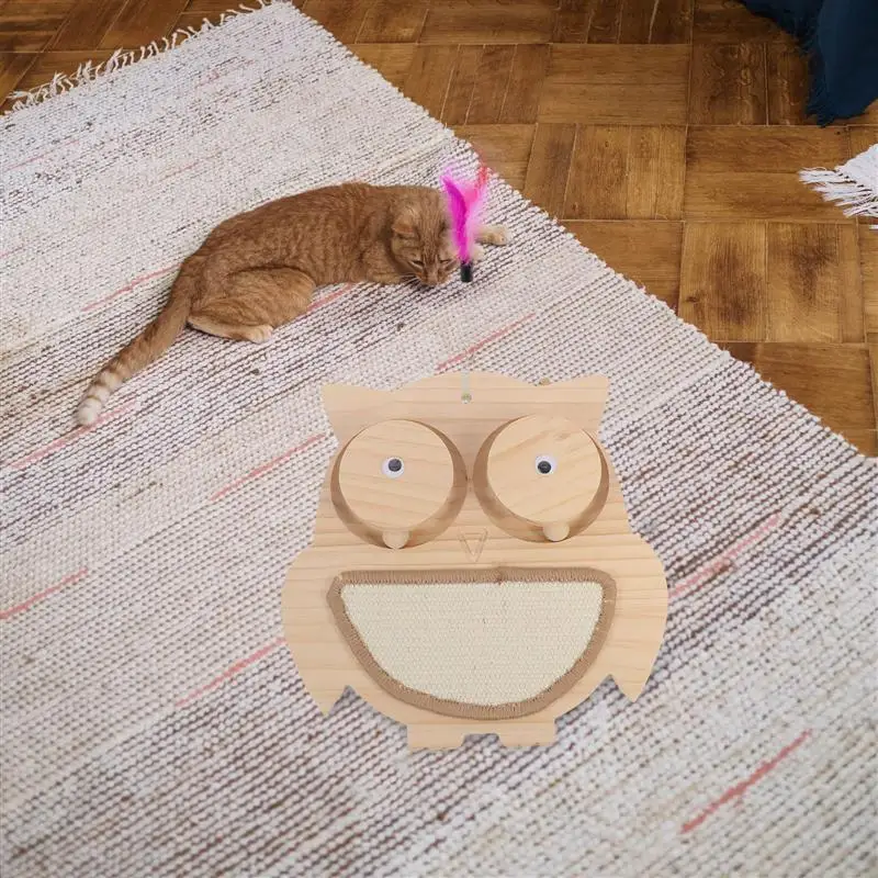 

1Pc Cat Toy Durable Interactive Funny Sisal Board Cat Plaything Scratching Board