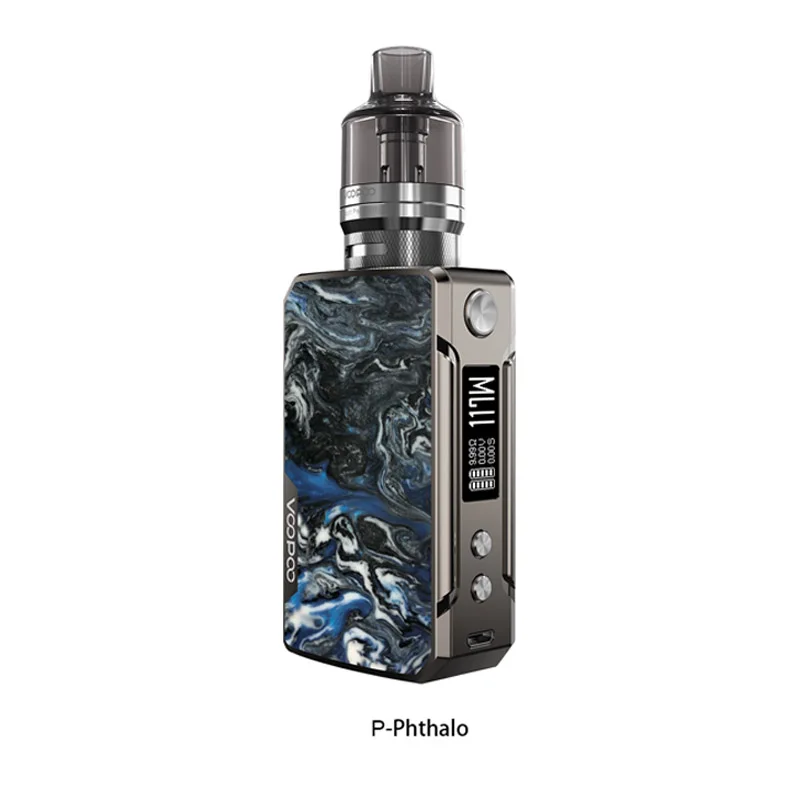 Электронная сигарета VOOPOO DRAG Mini Комплект из платины Refresh Edition 117 Вт вейп с батареей