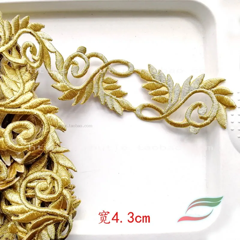 Сценическая одежда наклейки на заднюю ленту J3 полная вышивка Золотое шелковое