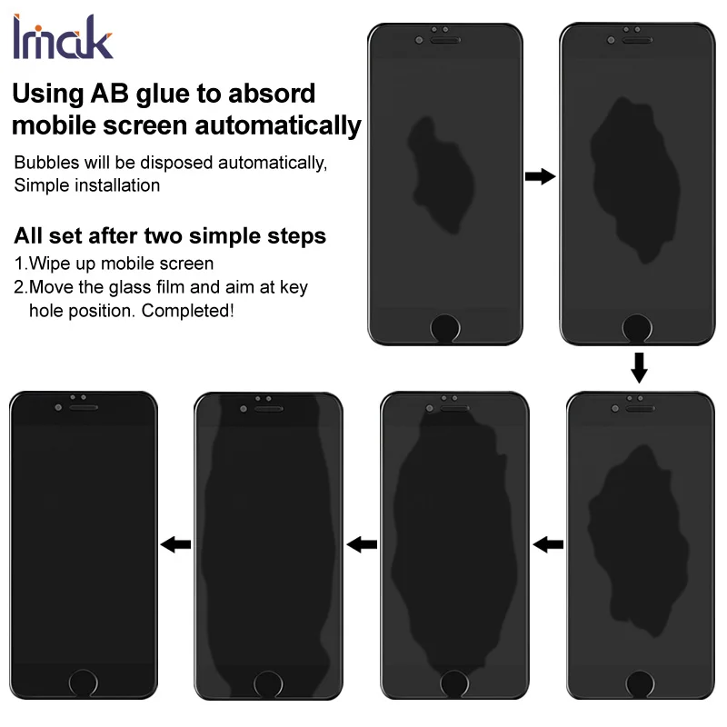 

Imak H Explosion-Proof Tempered Glass Protector for Ulefone Note 9P Screen Protector Film HD Clear