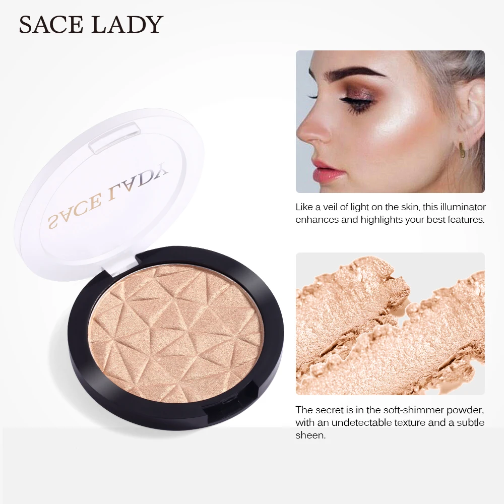  3 Color Highlighter Powder Palette Makeup Glow Face Contour Shimmer Illuminator Highlight Cosmetics Women |