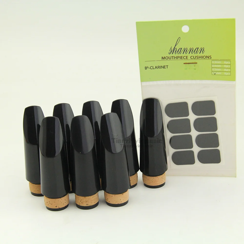 New-8-pcs-clarinet-mouthpiece-brilliant-sound-key-Bb-Dental-pad