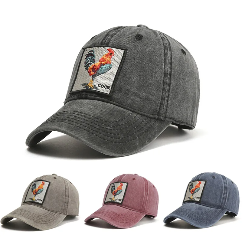 

High Quality Fashion Animal COCK Anime Snapback Cotton Baseball Cap Men Women Hip Hop Dad Mesh Trucker Hat Dropshipping