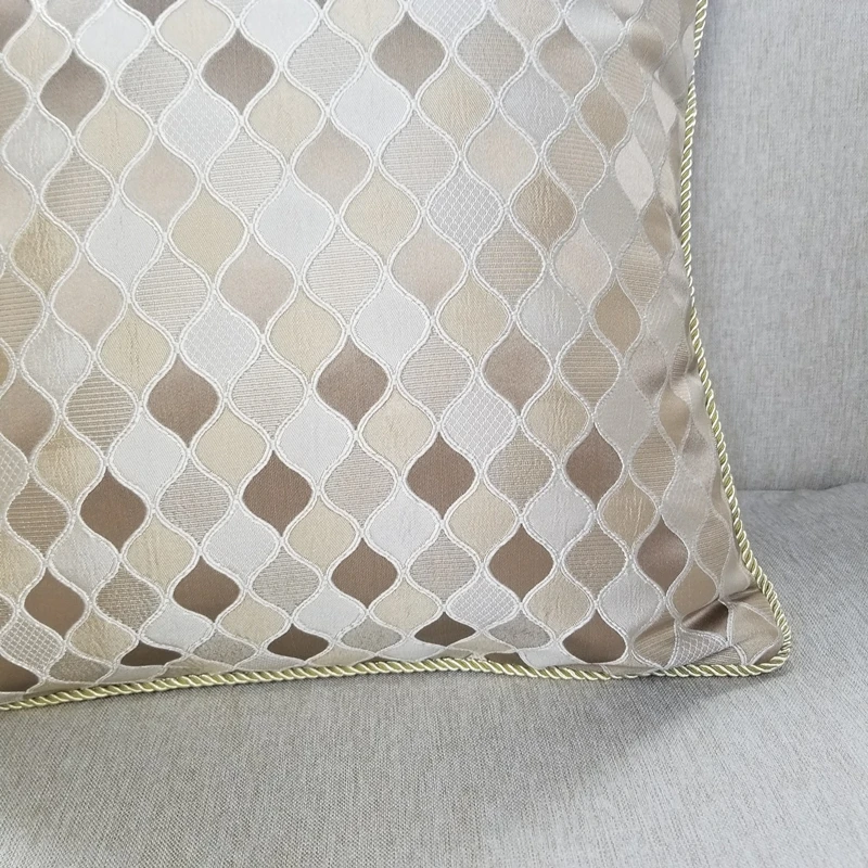 Современные Геометрические маленькие клетчатые тканые жаккардовые