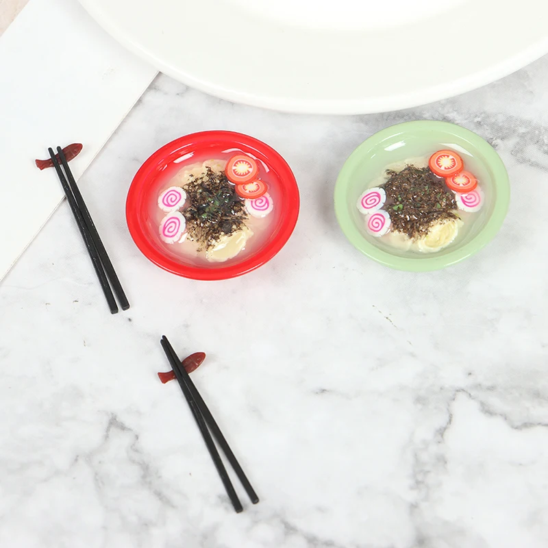 

New 1/6 1/12 Scale Dollhouse Miniature Japanese bone Ramen for Kitchen Furniture Accessories Mini Food for Doll