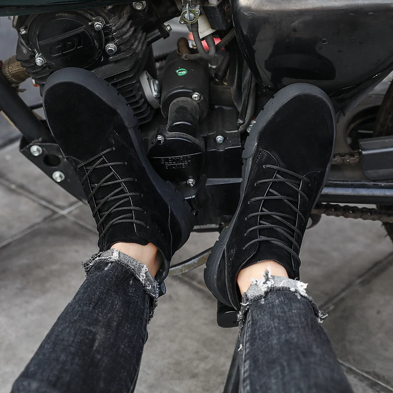 

Boots Men Shoes For Men Casual Canvas Sneakers Fashion Leather Spring Mens Dress Boots Work Causal Zapatos Casuales