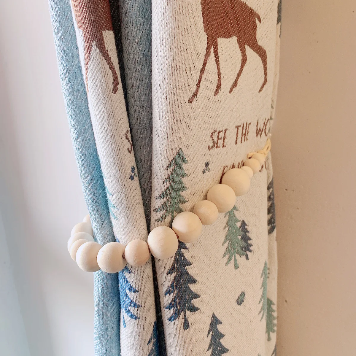 Украшение для дома деревянная подвеска подвесная занавеска веревка штор сделай