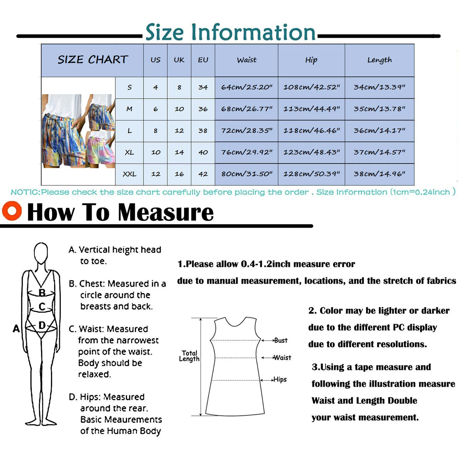 

2021 New Women's shorts women high waist Casual Summer Tie dye Drawstring Comfortable Sports Elastic High Waist Shorts