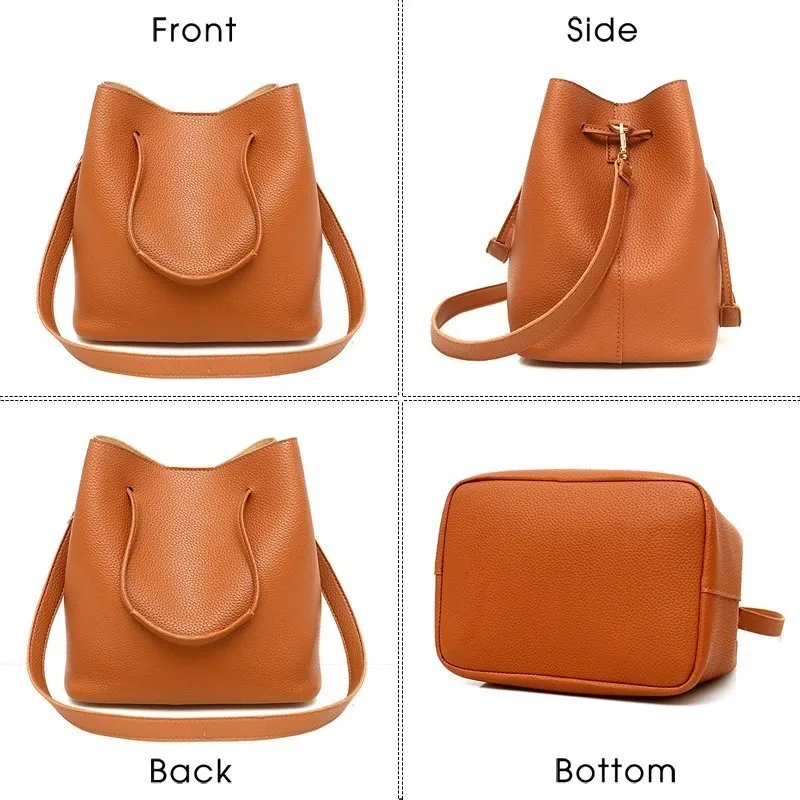 Модная женская сумка TTOU 4 шт./компл. качественные кожаные женские сумки через