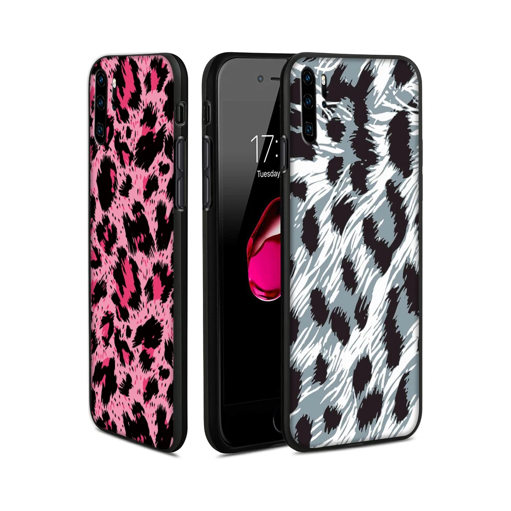 luxury Phone Case for Huawei p20 p 30 lite Pro P smart mate 10 Y9 2019 Silicone Leopard pattern pink yellow TPU LUJO Cover Coque | Мобильные