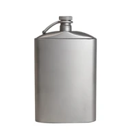 titanium flask 260200ml wine hip flagon with screw cap clip ultralight hydration flat bottle ti funnel outdoor hiking