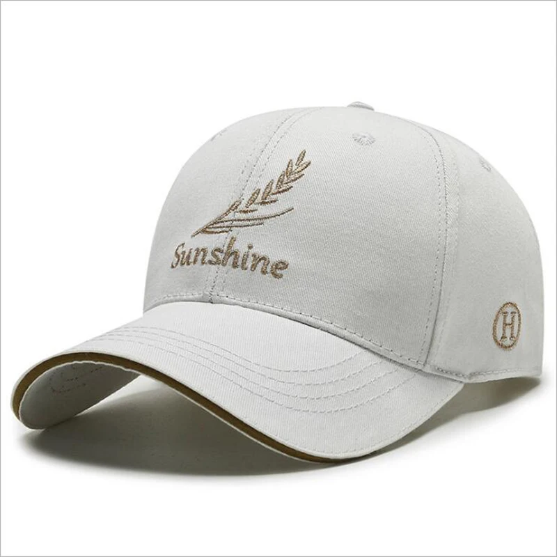 

HUIKU Women's Men's Spring,Summer,Fall Three-dimensional Embroidery Wheat Ear Caps Couple Breathable Sunscreen Sun Hats