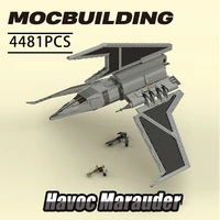 moc building blocks large starship havoc model marauder star movie space series big model bricks toys kits for children gifts