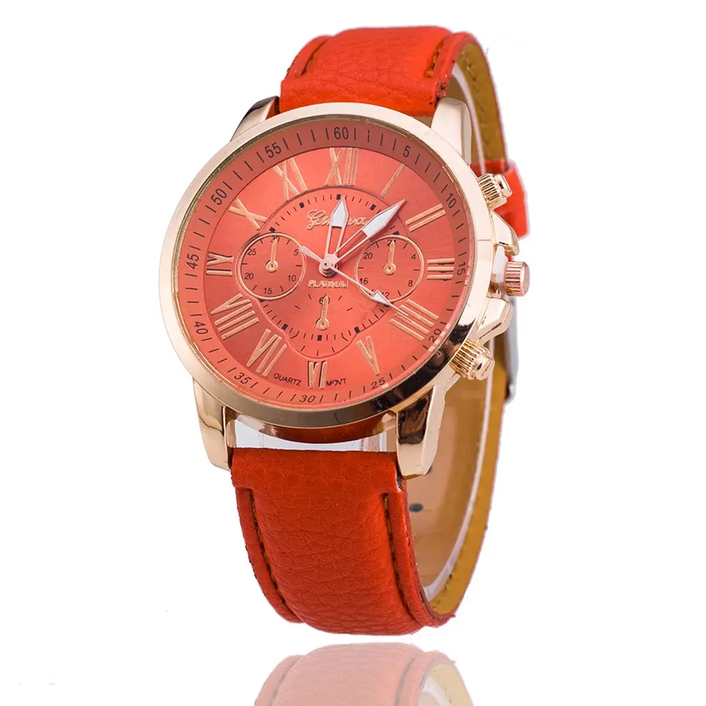 2018 женские часы тонкий стальной ремешок Круглый циферблат Кварцевые стильный