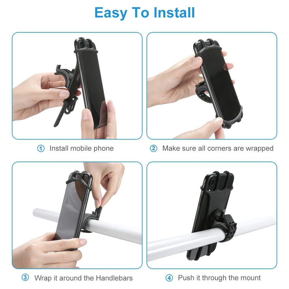Bike Phone Holder Bicycle Mobile Cellphone Motorcycle Suporte Celular For iPhone Samsung Xiaomi Gsm Houder Fiets | Мобильные