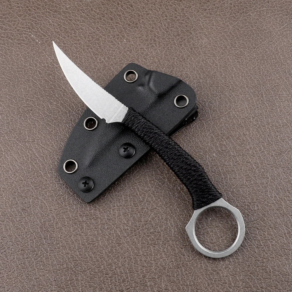 Портативный керамбит с фиксированным лезвием D2 Карманный cs go открытый острый