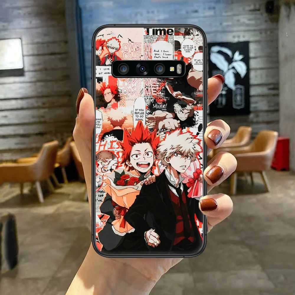 

Kirishima My Hero Academia Phone Case Cover For For SamSung Galaxy S Note 7 8 9 10 20 Uitra Plus E Lite Black black Prime Tpu