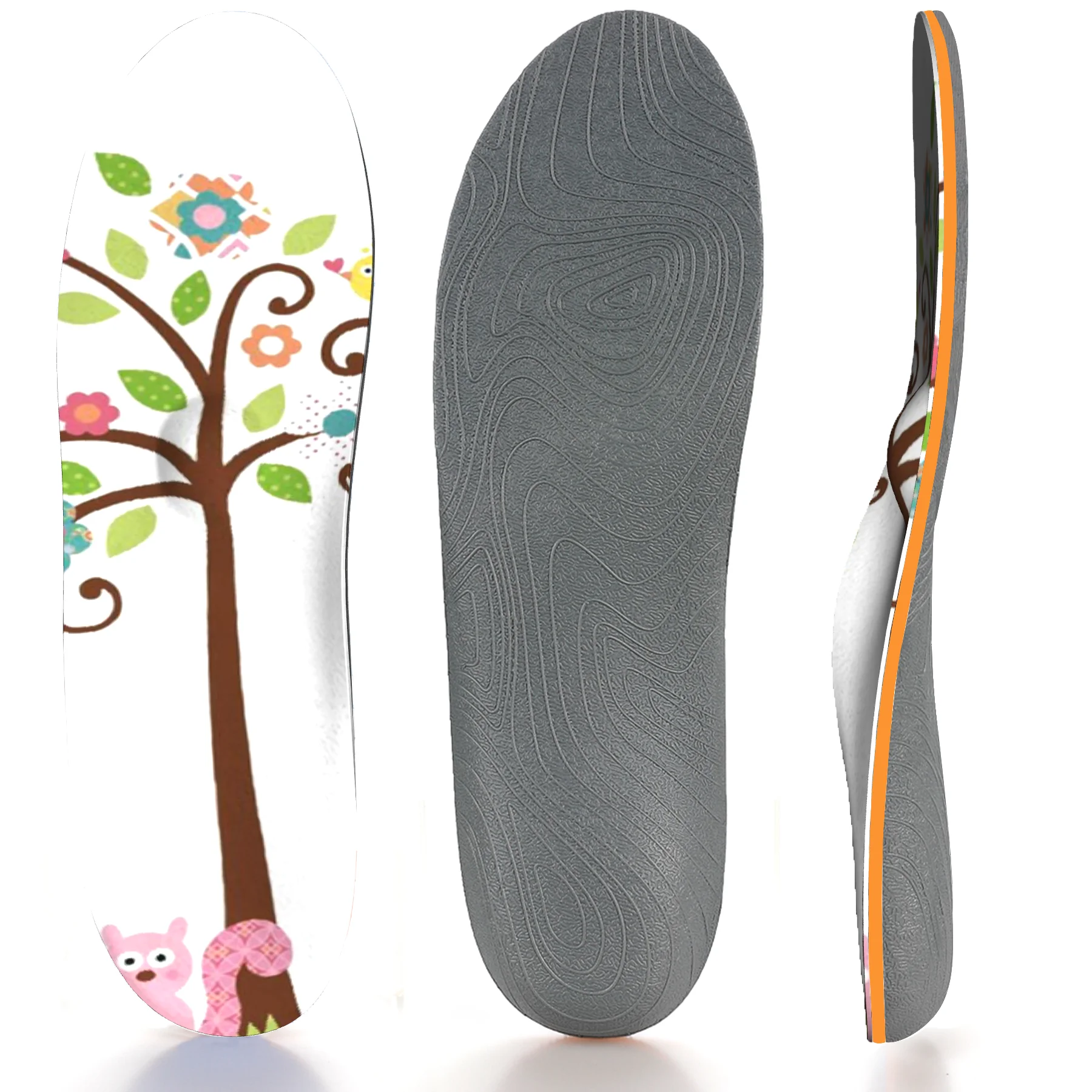 

Simple Design, Non-slip, Shock-absorbing, Breathable Arch Support Insole With Anime Tree Pattern